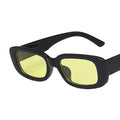 Yellow Rectangular Vintage Sunglasses - Item - BYTOODAY