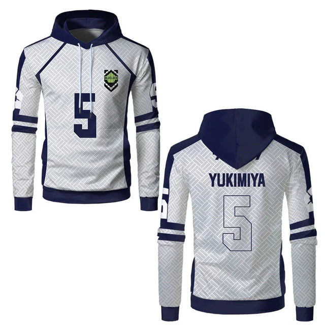 Yukimiya's Custom Blue Lock Team White's Hoodie - Item - BYTOODAY