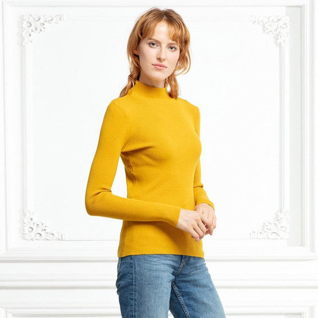 Bodycon Turtleneck Sweater - Item - BYTOODAY