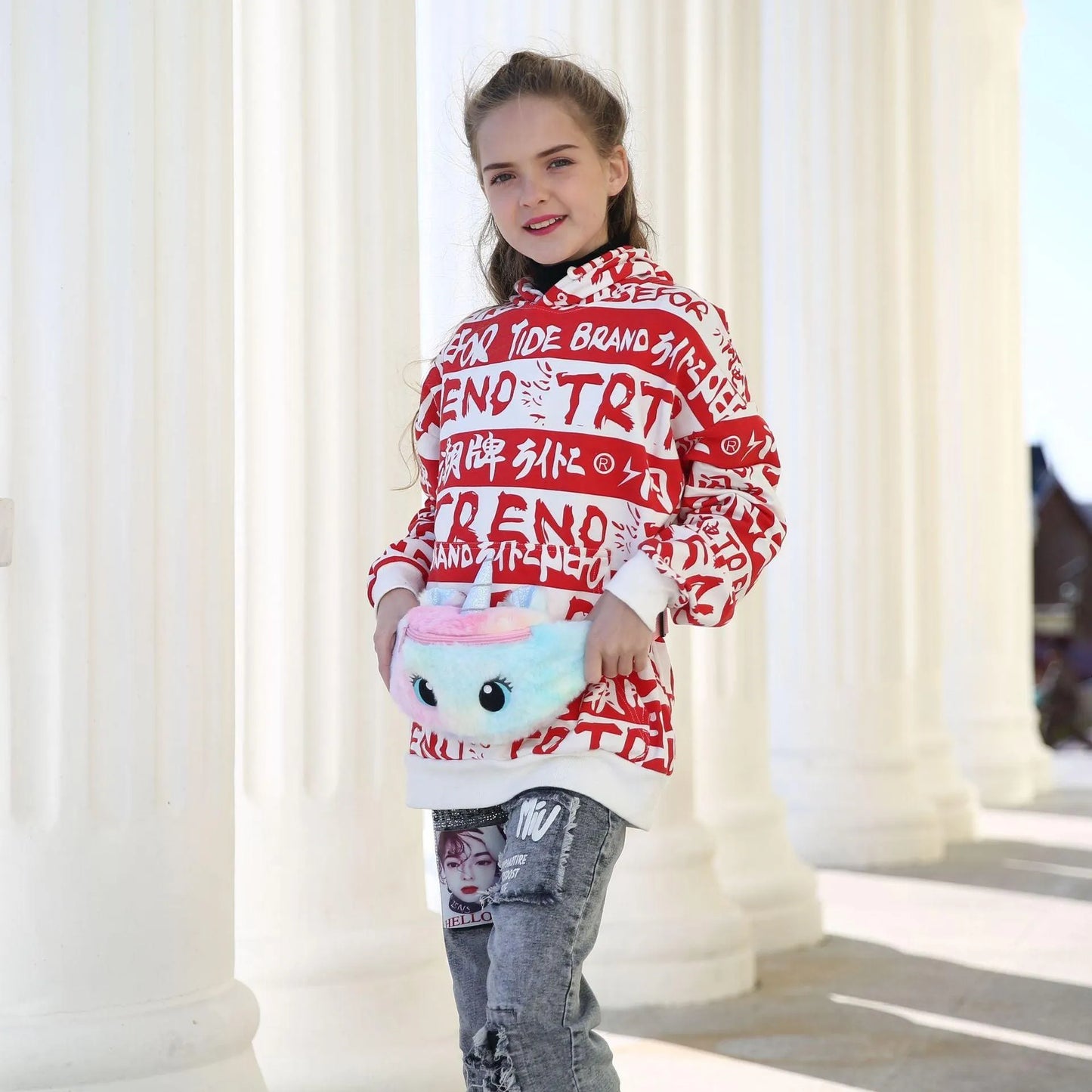 Cute Rainbow Unicorn Shape Fanny Pack - Item - BYTOODAY