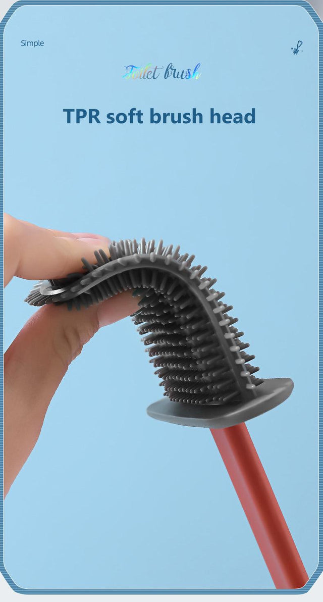 Flexible Toilet Brush with Flat Head - Item - BYTOODAY