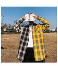 Long Sleeves Kpop Plaid Shirt - Item - BYTOODAY