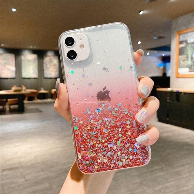 Rainbow Glitter iPhone Case (8-13) - Item - BYTOODAY