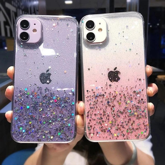 Rainbow Glitter iPhone Case (SE-15) - Item - BYTOODAY