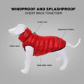 Red & Blue Winter Reversible Dog's Jacket - Item - BYTOODAY