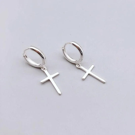 Sterling Silver Small Cross Earrings | Jewelry - Item - BYTOODAY