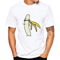 White Printed T-shirt "Naked Banana" - Item - BYTOODAY